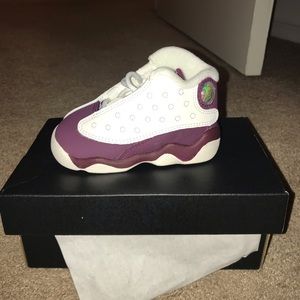 Jordan size 4t purple/cream worn once